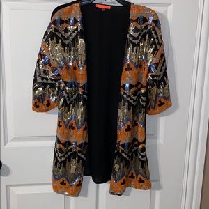 Sequin kimono